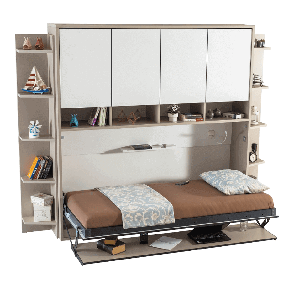 Horizontal Murphy Bed optimal wardrobe on furniture