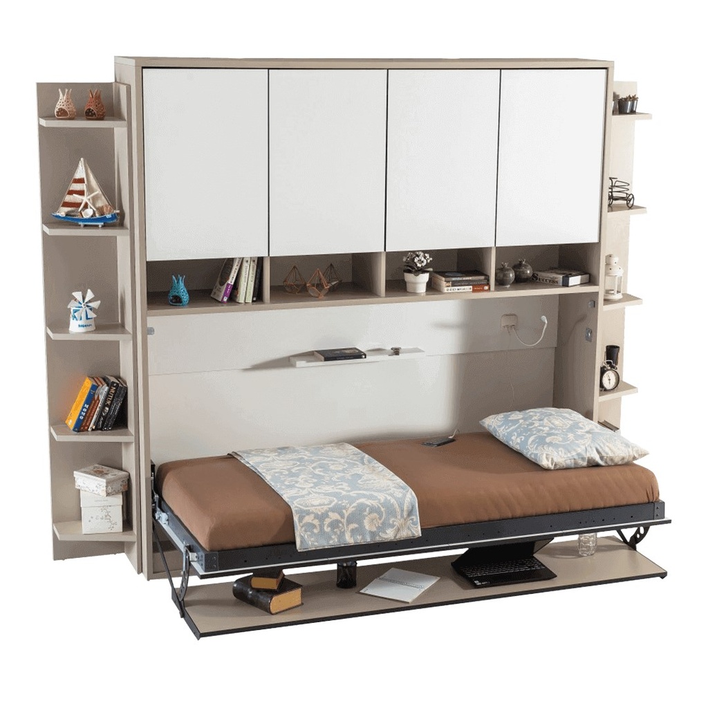 Horizontal Murphy Bed optimal wardrobe on furniture