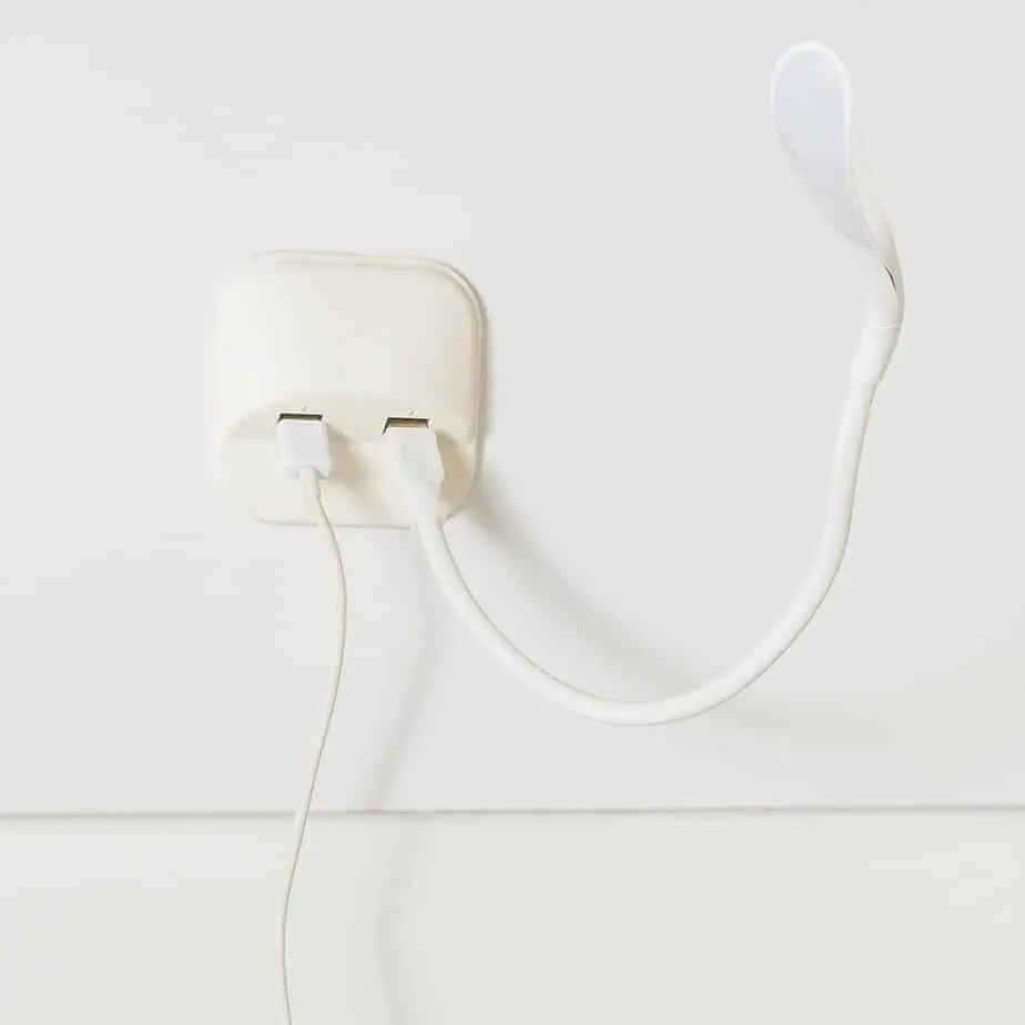 USB touch LED lamp and duai input USB port with adapter