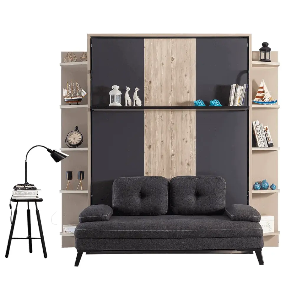 Vertical Murphy Bed, 2 Places Smart